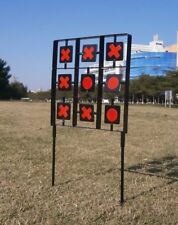 Spinning Noughts & Crosses 2 Player Shooting Target Game Auto Reset Rifle Airgun