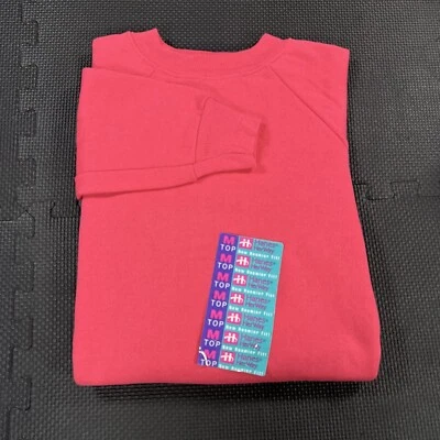 Sudadera Raglán Hanes Her Way Años 90 De Colección Para Mujer Rosa Mediana Hecha en EE. UU. NUEVA Foto 1 de 4