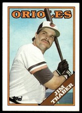 1988 Topps Jim Traber Baseball Card Baltimore Orioles #544