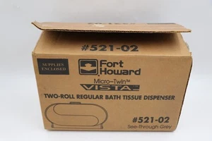 Fort Howard Micro-Twin Vista Two Roll Regular Bath Tissue Dispenser NEW NOS - Picture 1 of 7