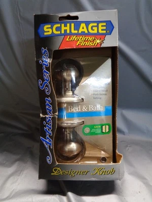 Juego de pestillos para puerta de cama y baño SCHLAGE 21143606 Foto 1 de 4