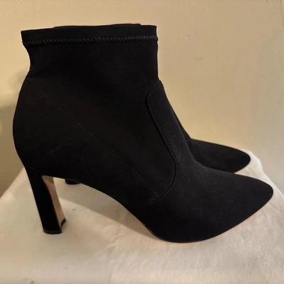 Antonio Melani Mujer Negro Gamuza City Chic Diseñador Botines 10M Pull On Foto 1 de 4