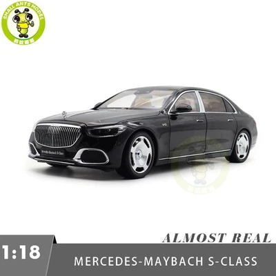 1/18 Benz Maybach S Class S680 2021 Almost Real 820115 Black Diecast Model Car - Image 1 of 4