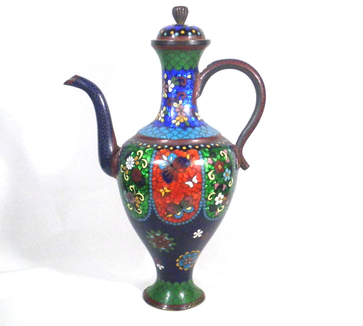 景泰蓝1850-1899 年日本茶壶| eBay