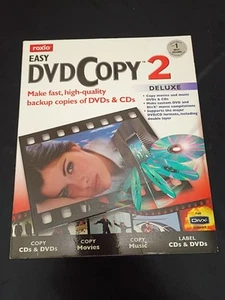 Roxio Easy DVD Copy 2 Deluxe PC Software CD Disc. Kopieren von CDs, DVDs, Filmen & Musik - Bild 1 von 8