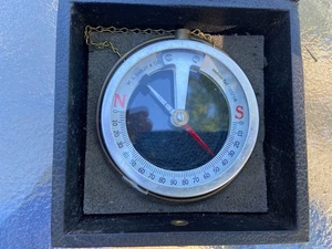 W.S. Darley & Company Magnetic Dipping Needle Compass With Case & Instructions - Picture 1 of 9
