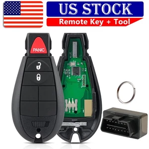 Remote Key Fob + Programmer For 08-14 Dodge Grand Caravan 09-12 RAM 1500 2500 - Picture 1 of 10