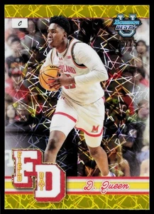 Maglia Derik Queen 2024-25 Bowman's Best U FD Yellow Lazer Match 25/75 Maryland - Foto 1 di 2