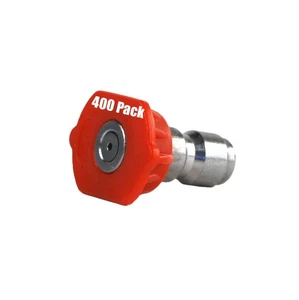 400 Pack Erie Tools Pressure Washer 1/4" Quick Connect 0 Degree 3.5 Nozzles - Picture 1 of 4
