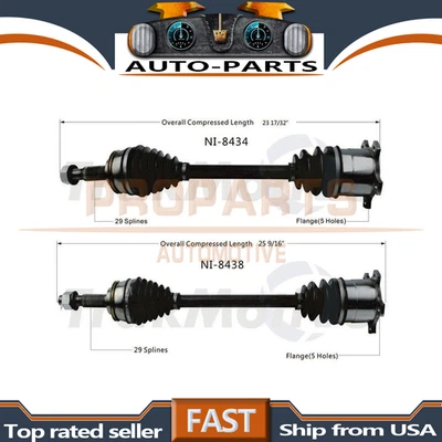 Pair TrakMotive Rear Left + Right CV Axle Shaft For Infiniti J30 1993-1994 - Изображение 1 из 3