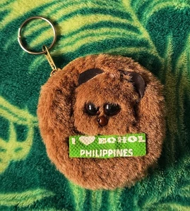Souvenir - Coin Purse Key Chain Bag Charm I Love Bohol Philippines - Brown Small - Bild 1 von 4