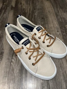 Zapatillas deportivas Sperry para mujer Crest Vibe Top Sider marrón zapatos para barco talla 7 nuevas sin caja - Imagen 1 de 6