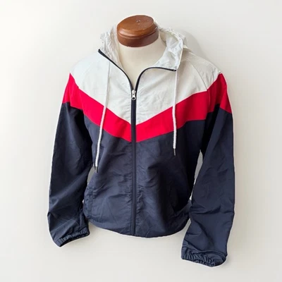 Slate & Stone Mens American Pride Jacket Size M Full Zip Hooded Windbreaker - Image 1 of 4