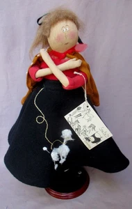 Muñeca de tela Sew Be It Greta Chirco "At The Hop" todo original con etiqueta colgante - Imagen 1 de 13