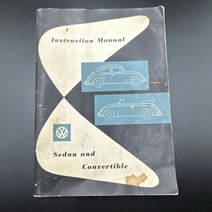 Vintage 1960 Volkswagen Beetle Bug Owner's Instructions Manual English Original - Picture 1 of 12