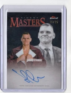 Topps Finest WWE Gunther Masters 2025 refractor negro autógrafo automático 16/25 SP - Imagen 1 de 1