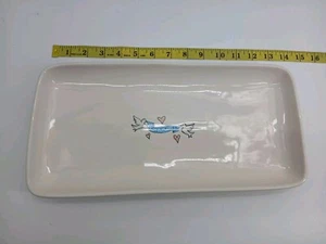 Rae Dunn Just Married Platter Wedding Doves Banner Hearts Rectangular PreOwned* - Picture 1 of 14