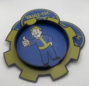 Fallout Vault Tec Coaster Set of 4 and Holder Beer Mats, For Gamers & Collectors - Picture 1 of 11
