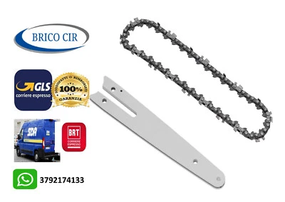 KIT BARRA E CATENA 8" RICAMBIO DA 8 POLLICI PER MINI MOTOSEGA A BATTERIA