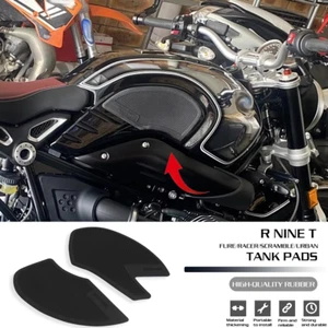 For BMW R Nine T Racer Pure Fuel Tank Pads Stickers Decal Gas Knee Grip Traction - Picture 1 of 10