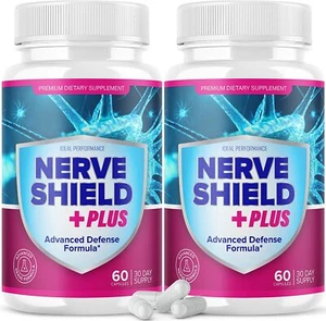 Nerve Shield Plus Pills Original Supplement Advanced Nerve Formula 120 Cap 2Pack - Picture 1 of 4