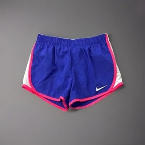 Girls Nike pink “ just do it blue/ hot pink shorts size Small - Picture 1 of 4