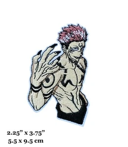 Yuji Itadori Jujutsu Kaisen Anime Series Character Embroidered Iron On Patch - Picture 1 of 2