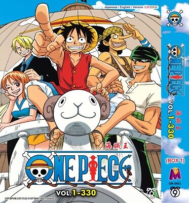 *anime* Dvd One Piece Vol.1-330 Box 1 English Dubbed Region All • 89.99€