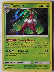 Tarjeta de Pokémon HOLO Tsareena 20/149 VLP - Sun Moon $2 envío combinado - Imagen 1 de 2