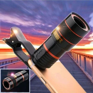 Mobile Phone Professional Clip-on HD Telescope 8X Camera Lens Optical Zoom - Zdjęcie 1 z 14