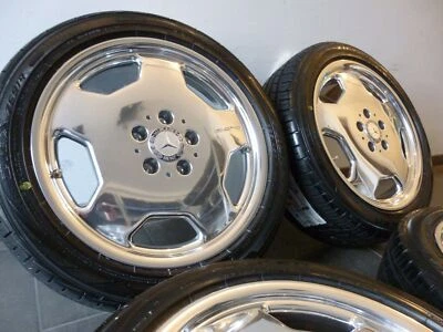AMG Felgen 17" Styling II + Reifen Mercedes W202 W208 R170 R171 W201 W124 W126  - Bild 1 von 4