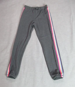 Childrens Place Sweatpants Girls 16 XXL Gray Rainbow Striped Joggers Casual - Picture 1 of 10