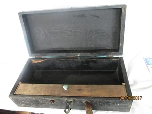 Antik Vintage Holz Holz Tischler tragen Werkzeugkiste primitive Bauernhof Deko  - Bild 1 von 12