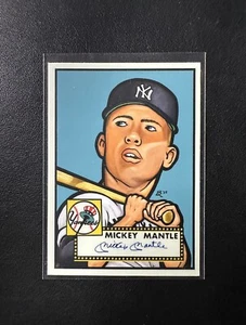 1952 Topps Mickey Mantle Rookie Card Custom Sticker - Picture 1 of 2