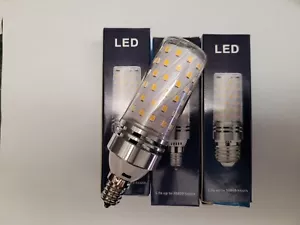 3pcs E12 High Output Candelabra LED bulb 17W 1500 Lumen - Picture 1 of 3
