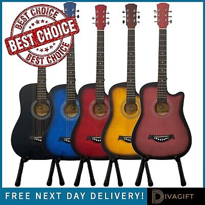 38 INCH FULL SIZE ADULT ACOUSTIC GUITAR FOR B...