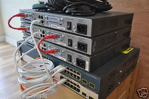 CISCO CCENT CCNA CCNP CCIE R&S SECURITY LAB 3x 1841 IOS 15.1 2x LAYER 3 SWITCH - Bild 1 von 5