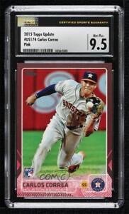 2015 Topps Update Pink 11/50 Carlos Correa #US174 CSG 9.5 Mint Plus Rookie RC