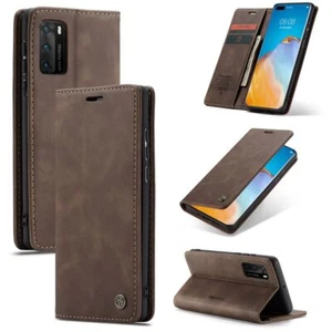 Ochrona Etui na telefon komórkowy do Huawei P40 Case Flip Cover Etui Bumper Brązowe Nowe - Zdjęcie 1 z 7