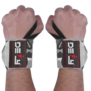 DEFY Power Weight Lifting Wrist Wraps Supports Gym Workout Bandage Straps 18" - Picture 1 of 45