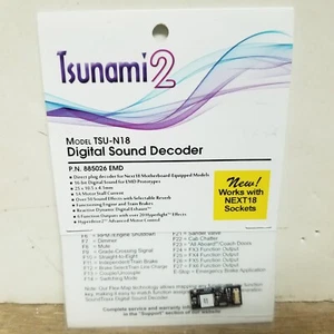 SoundTraxx 885026 TSU-N18 Digital Sound & Control Decoder Tsunami2 - EMD Diesel - Picture 1 of 3