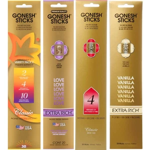 24x Packs Gonesh Variety Scent Incense Sticks | 20 Sticks Per Pack | Mix & Match - Picture 1 of 2