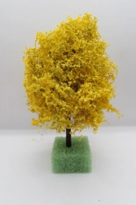 Dollhouse Miniature 6" Landscape Tree Golden Autumn  CA2522 - Image 1 of 2