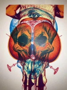 Rockin'Jelly Bean TRASH BRAIN Silk Screen Print Size:297 x 420 Edition of 150pcs - Picture 1 of 3