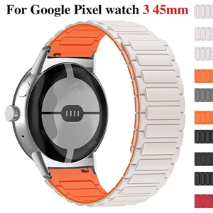 Correa de reloj magnética de silicona para Google Pixel Watch 3 45 mm repuesto - Imagen 1 de 29