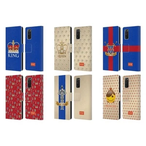 OFFICIAL emoji® ROYAL LEATHER BOOK WALLET CASE COVER FOR SAMSUNG PHONES 1 - Picture 1 of 12