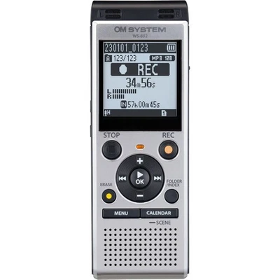 Reconditioned OM SYSTEM WS-882 Digital Voice Recorder- Silver - Image 1 of 4
