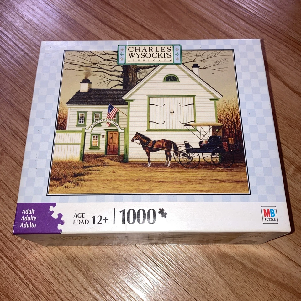 Charles Wysocki Americana 1000 piezas Puzzle Impaciente Fusión Hasbro Completo Foto 1 de 4
