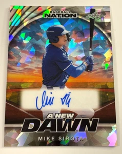 Mike Sirota 2025 Leaf Baseball Nation Silver Ice AUTO Autograph Card /15 - Picture 1 of 1