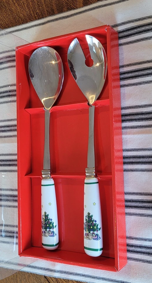 Juego de 2 utensilios para servir grandes Nikko Happy Holidays. Foto 1 de 4